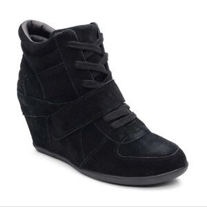 Women's Black Wedge Sneakers - BOWIE WEDGE - ASH - Size 39 - BRAND NEW w Box